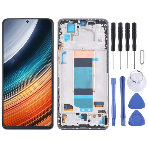 

Original LCD Screen for Xiaomi Redmi K40S Digitizer Full Assembly with Frame(Blue)