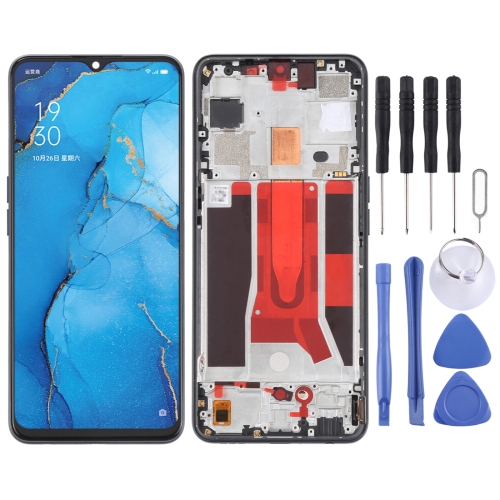 

Original LCD Screen For OPPO Reno3 5G/Reno3 Youth/F15/Find X2 Lite/K7 5G Digitizer Full Assembly with Frame (Black)