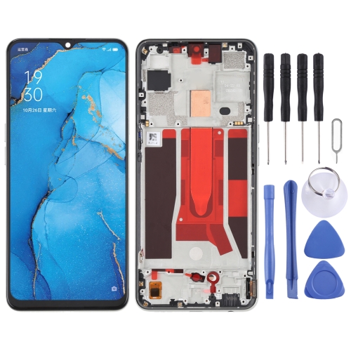 

Original LCD Screen and Digitizer Full Assembly with Frame For OPPO Reno3 5G/Reno3 Youth/F15/Find X2 Lite/K7 5G (Gold)