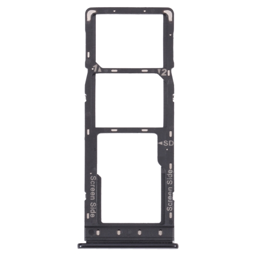 

For Infinix Smart 4c/Smart 4 SIM Card Tray + SIM Card Tray + Micro SD Card Tray (Black)