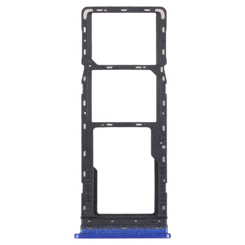 

For Infinix Smart HD 2021 X612B X612 SIM Card Tray + SIM Card Tray + Micro SD Card Tray (Blue)