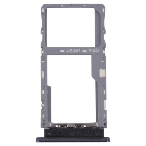 

For Alcatel 3V 2019 5032 5032D 5032A 5032J SIM Card Tray + Micro SD Card Tray (Black)