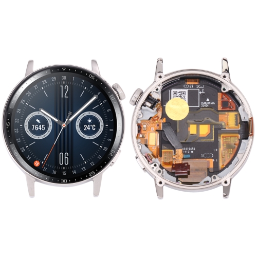 

Original LCD Screen and Digitizer Full Assembly With Frame for Huawei Watch GT 3 42mm MIL-B19 (Silver)