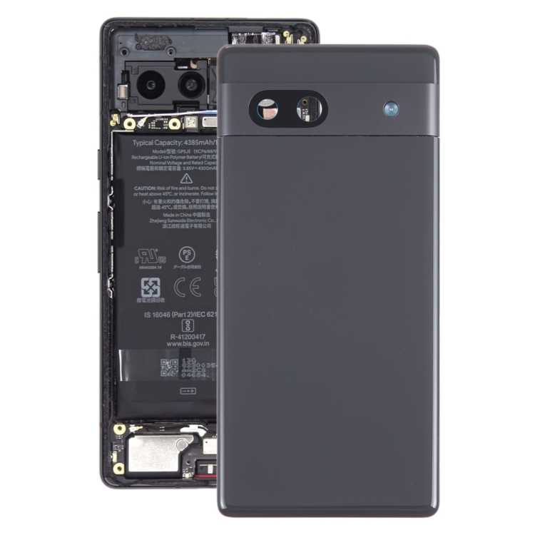 

For Google Pixel 7A Original Battery Back Cover with Camera Lens Cover(Black)
