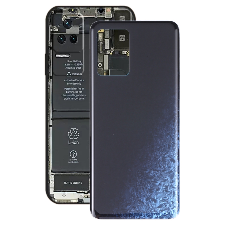 

Glass Battery Back Cover for Xiaomi Redmi K50 / Redmi K50 Pro(Black)