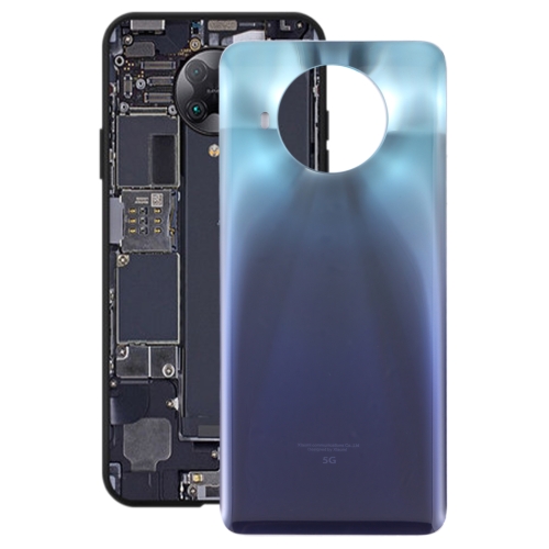 Glass Battery Back Cover for Xiaomi Redmi Note 9 Pro 5G/Mi 10T Lite 5G(Blue) rectangular pool cover 732 x 366 cm pe blue
