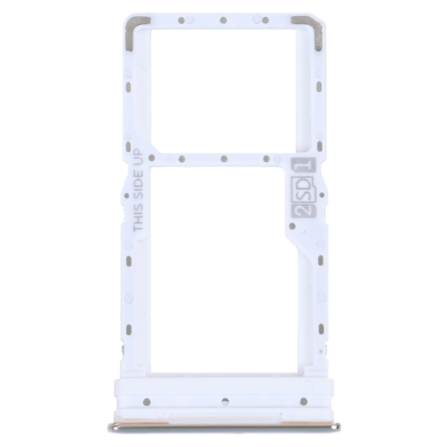 

For Motorola Moto G52 SIM Card Tray + SIM / Micro SD Card Tray (Silver)