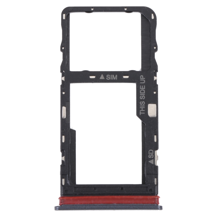 

For TCL 30 V 5G Original SIM Card Tray + Micro SD Card Tray(Black)