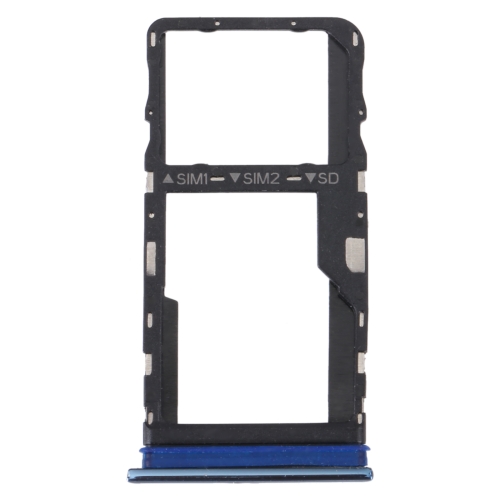 

For TCL 30 / 30+ / 30 5G Original SIM Card Tray + Micro SD Card Tray (Blue)