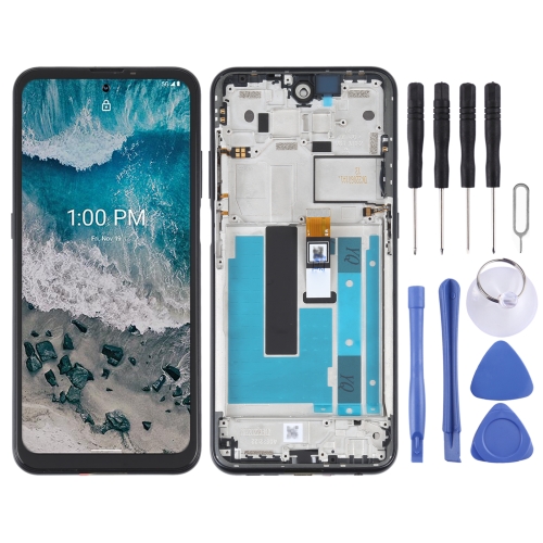 

OEM LCD Screen For Nokia X100 Digitizer Full Assembly with Frame(Black)
