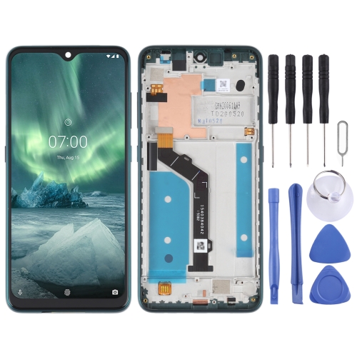 

Original LCD Screen For Nokia 7.2 / 6.2 Digitizer Full Assembly with Frame(Green)