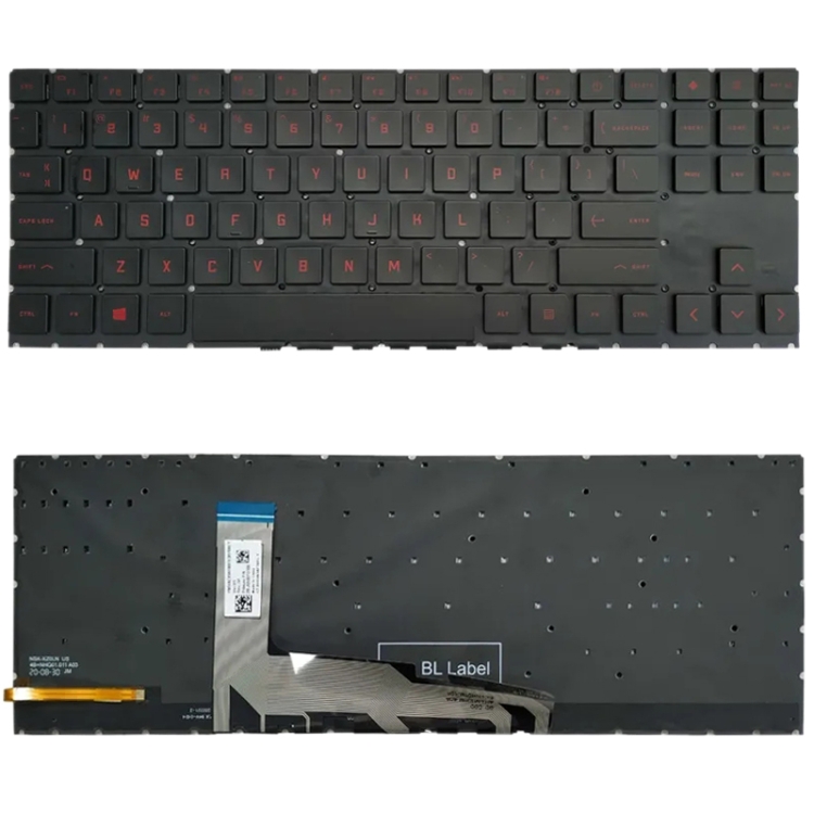 

For HP Omen 15-EK 15-EK0019NR 15-EN 15-EN0013DX TPN-Q236 Laptop Keyboard (Red)