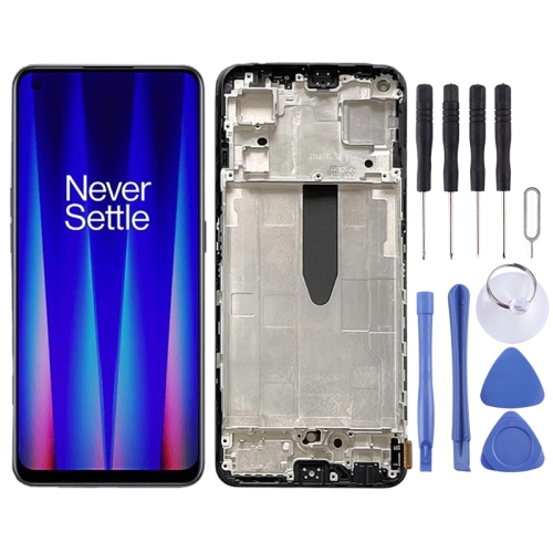 

LCD Screen for OnePlus Nord CE 2 5G IV2201 Digitizer Full Assembly with Frame (Black)