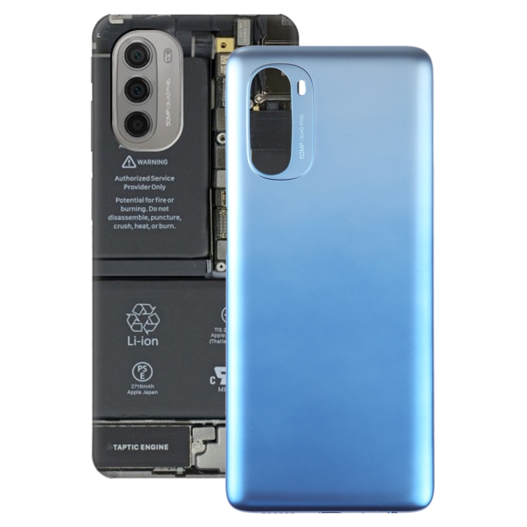 

For Motorola Moto G51 5G Original Battery Back Cover(Blue)
