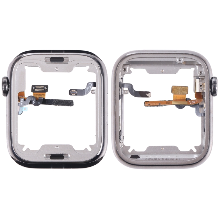 

For Apple Watch Series 7 45mm Middle Frame Bezel Plate with Loudspeaker / Power / Rotating Shaft Flex Cable
