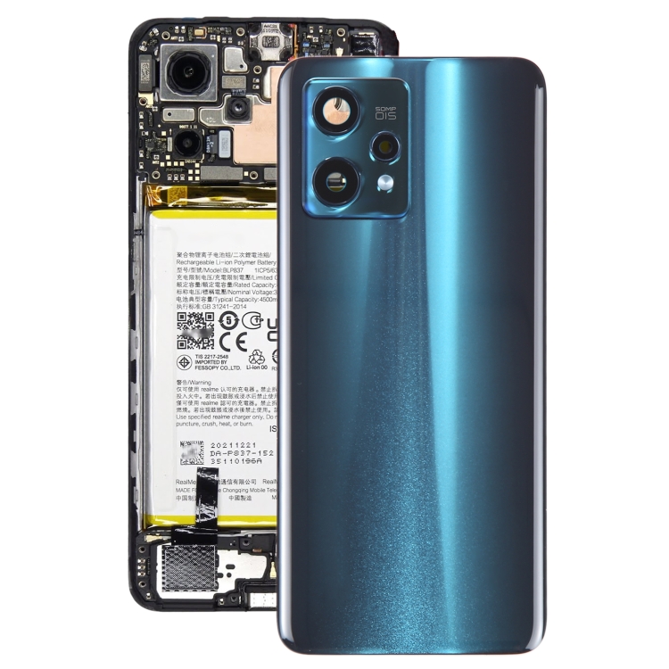 

For Realme 9 Pro+ Original Battery Back Cover with Camera Lens Cover(Green)