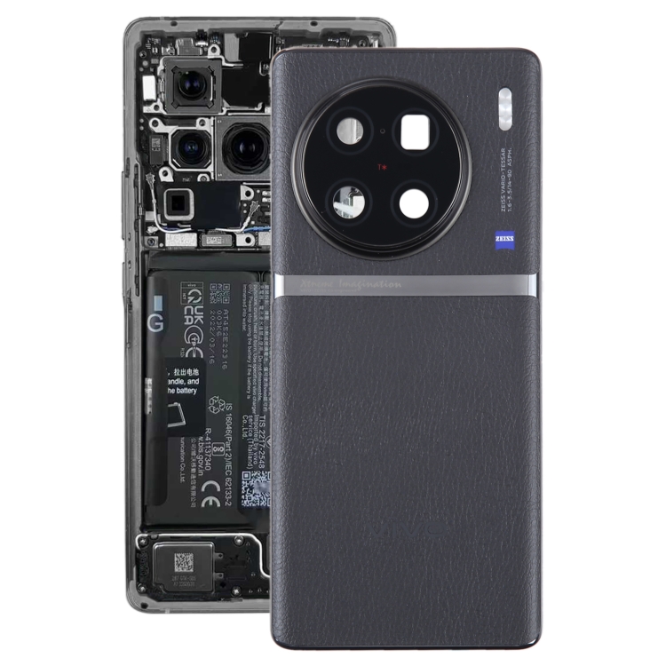 

For vivo X90 Pro+ Original Battery Back Cover with Camera Lens Cover(Black)