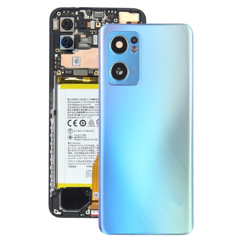 

For OPPO Find X5 Lite Original Battery Back Cover with Camera Lens Cover(Blue)
