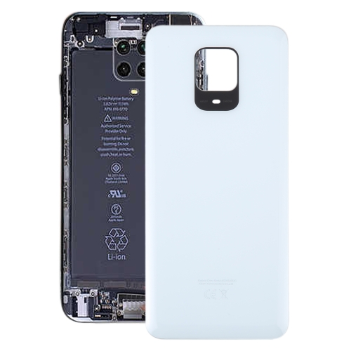 For Xiaomi Redmi Note 9 Pro Max OEM Glass Battery Back Cover(White) аккумулятор vbparts схожий с bn41 для xiaomi redmi note 4 3 7v 4100mah 061282