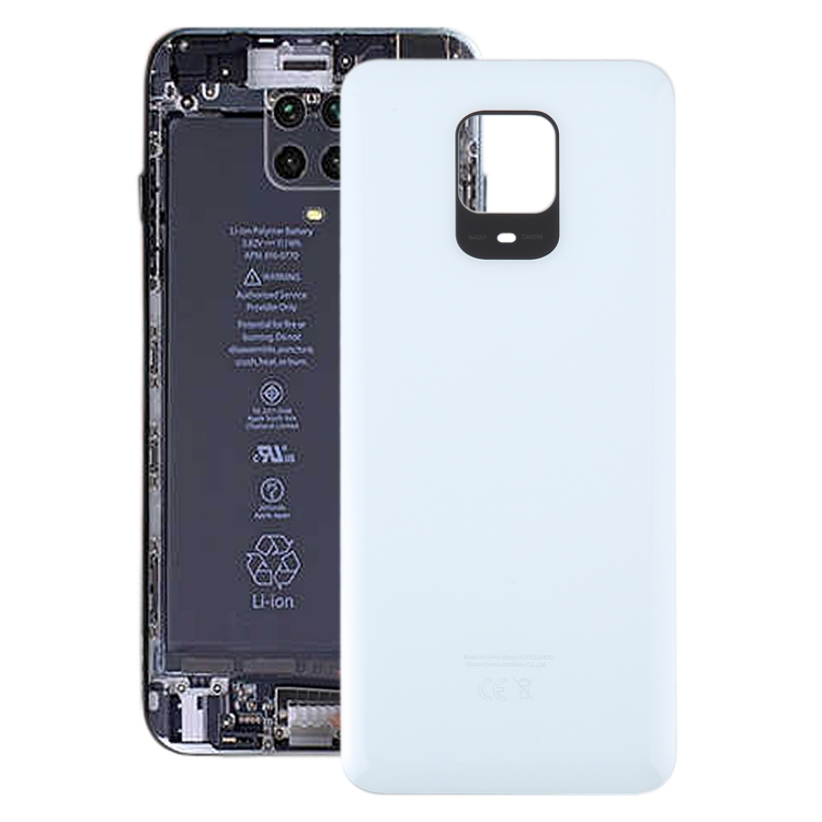 

For Xiaomi Redmi Note 9S OEM Glass Battery Back Cover(White)