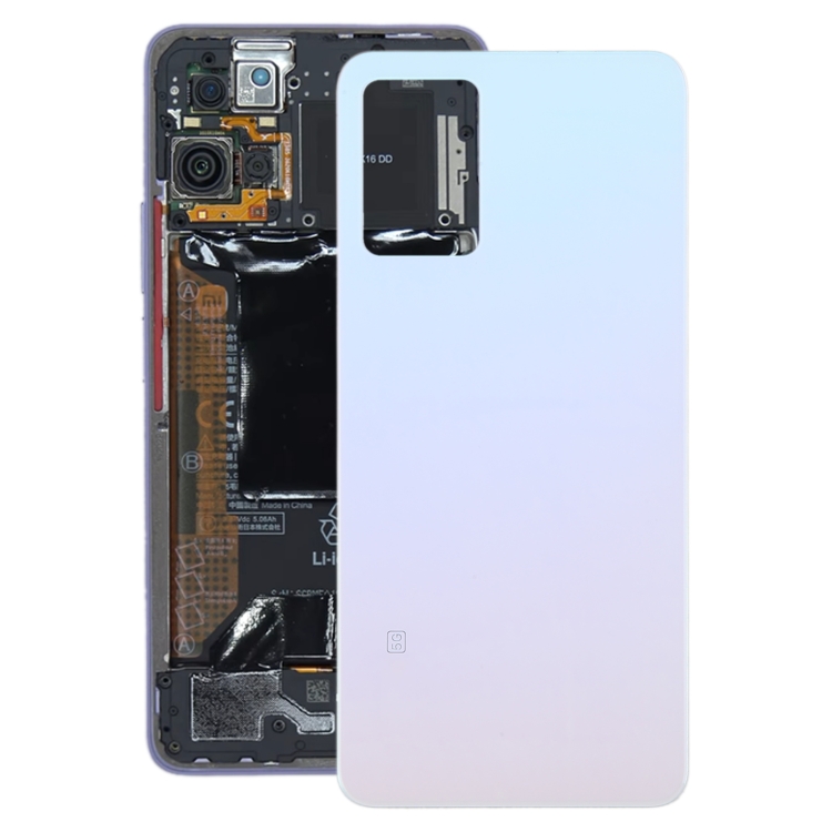 

For Xiaomi 11i HyperCharge Glass Battery Back Cover(White)