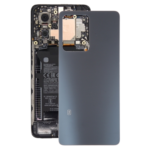 For Xiaomi Redmi Note 12 Pro Glass Battery Back Cover(Black) аккумулятор vbparts схожий с bn46 для xiaomi mi a2 lite redmi note 6 066416