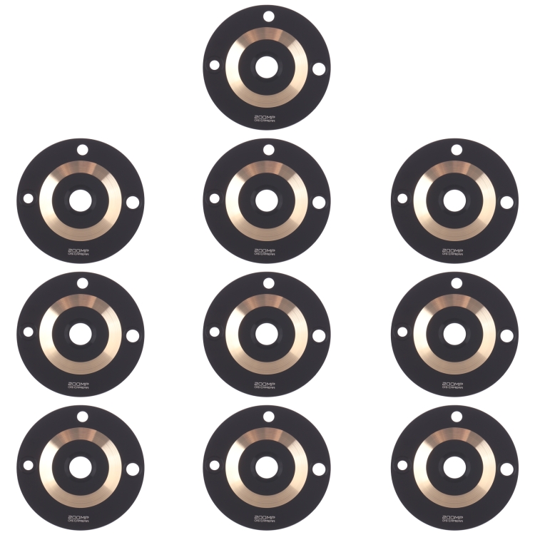 

10 PCS Back Camera Lens for Realme 11 Pro+ (Gold)