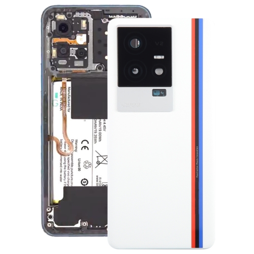 

For vivo iQOO 11 Original Battery Back Cover with Camera Lens Cover(White)