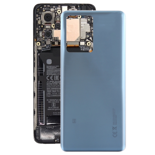 Pour Xiaomi Redmi Note 12 Pro + Couvercle arrière de la batterie en verre OEM (bleu)
