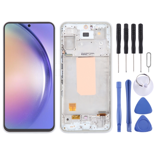 

For Samsung Galaxy A54 5G SM-A546 6.43 inch OLED LCD Screen Digitizer Full Assembly with Frame (White)