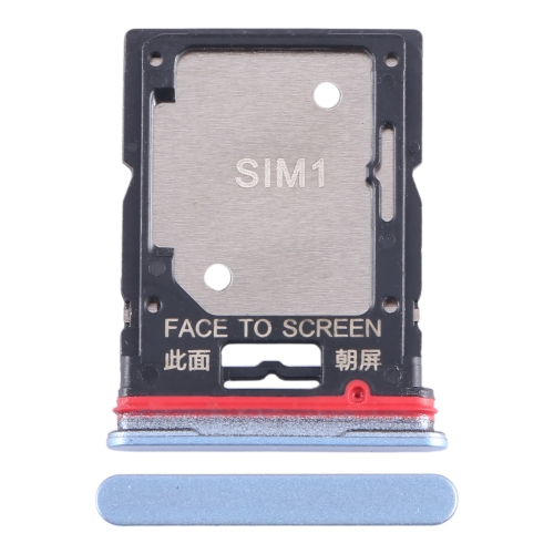 

For Xiaomi Redmi K50i SIM Card Tray + SIM Card Tray / Micro SD Card Tray (Blue)