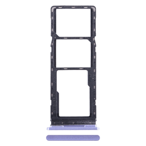 

For Tecno Spark Go 2022 SIM Card Tray + SIM Card Tray + Micro SD Card Tray (Purple)