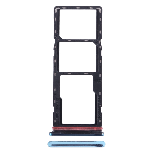 

For Tecno Spark 8T SIM Card Tray + SIM Card Tray + Micro SD Card Tray (Blue)