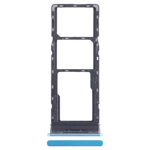 

For Infinix Hot 12 Play NFC X6816C SIM Card Tray + SIM Card Tray + Micro SD Card Tray (Blue)