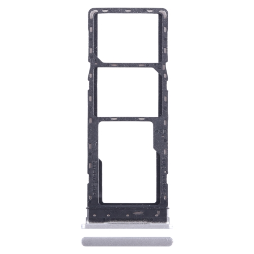 

For Infinix Hot 20 X6826 SIM Card Tray + SIM Card Tray + Micro SD Card Tray (White)