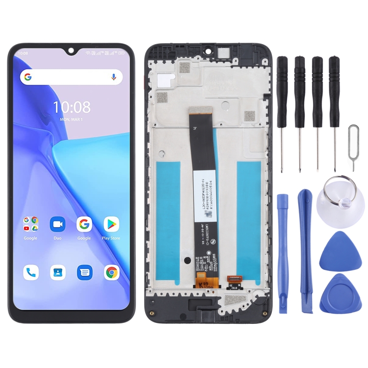 

LCD Screen and Digitizer Full Assembly With Frame for Umidigi Power 5(Black)