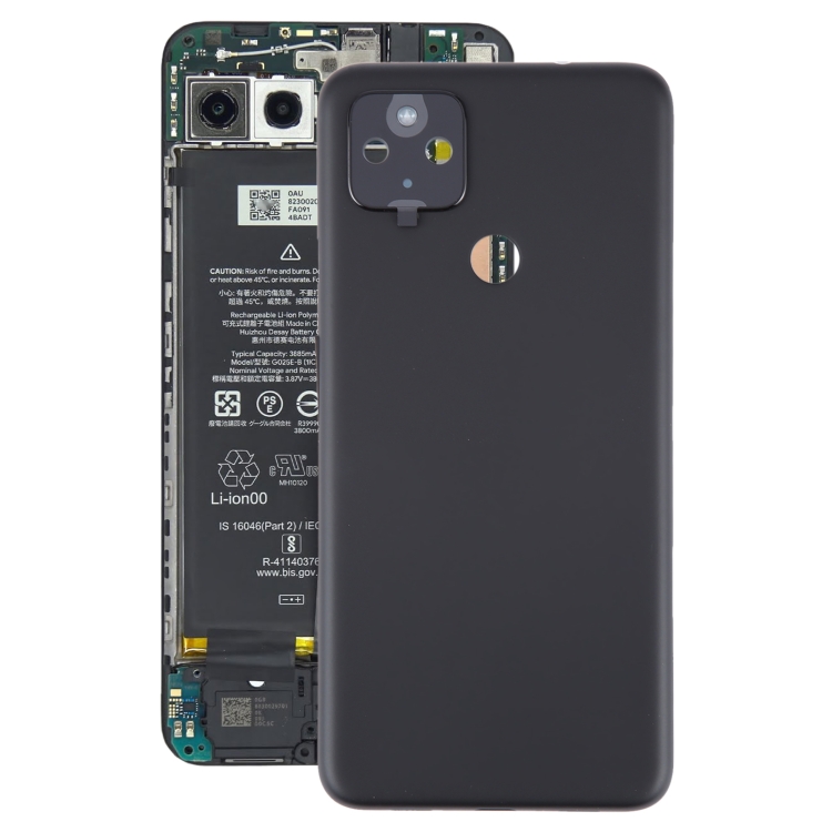 For Google Pixel 4A 5G Battery Back Cover with Camera Lens