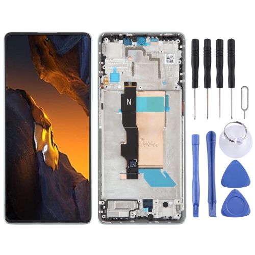 

For Xiaomi Poco F5 Original AMOLED Material LCD Screen Digitizer Full Assembly with Frame (Blue)