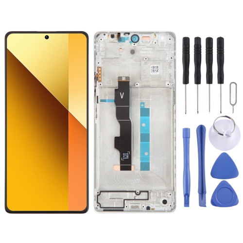 

For Xiaomi Redmi Note 13 5G Original AMOLED Material LCD Screen Digitizer Full Assembly with Frame (White)