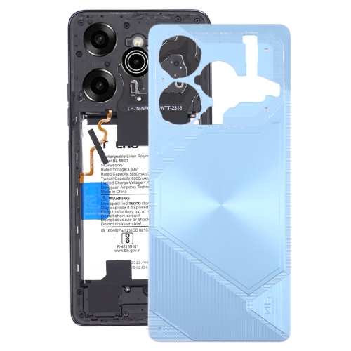 

For Tecno Pova 6 Pro Original Battery Back Cover(Blue)