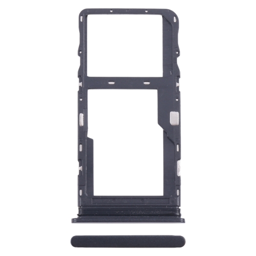 

For TCL 20L / 20 Lite Original SIM Card Tray + Micro SD Card Tray (Black)