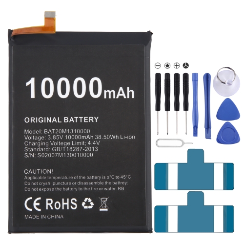 

10000mAh BAT20M1310000 Battery Replacement For DOOGEE S88 / S88 Pro