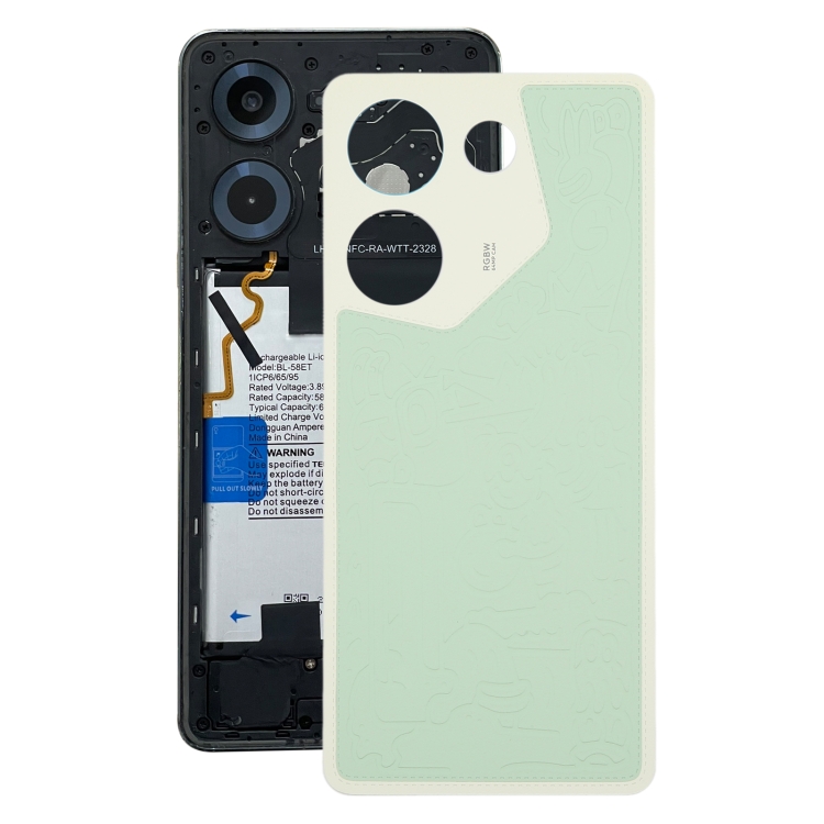 

For Tecno Camon 20 Pro Original Battery Back Cover(Green)