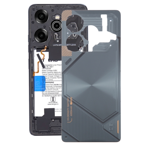 

For Tecno Pova 6 Original Battery Back Cover(Black)