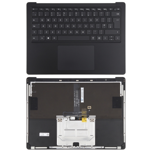 

For Microsoft Surface Laptop 3 / 4 / 5 13.5 inch UK Keyboard with C Shell / Touch Board (Black)