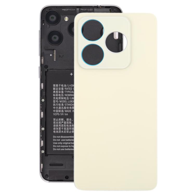 

For ZTE Blade V60 Design Z2350 Glass Battery Back Cover with Adhesive(Gold)