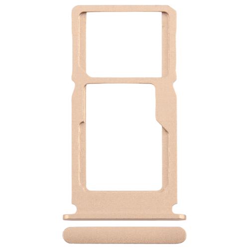 

For Nokia G50 Original SIM Card Tray + SIM Card Tray / Micro SD Card Tray (Gold)