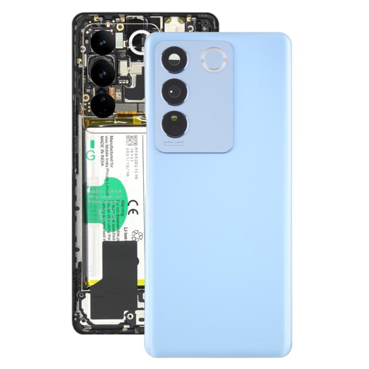 

For vivo V27 / V27 Pro Battery Back Cover with Camera Lens Cover(Blue)