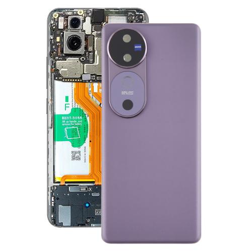 

For vivo V40 Battery Back Cover with Camera Lens Cover(Purple)