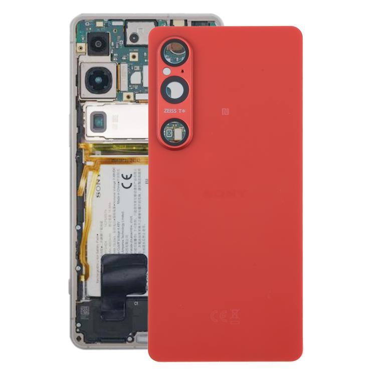 

For Sony Xperia 1 VI Original Battery Back Cover with Camera Lens Cover(Red)